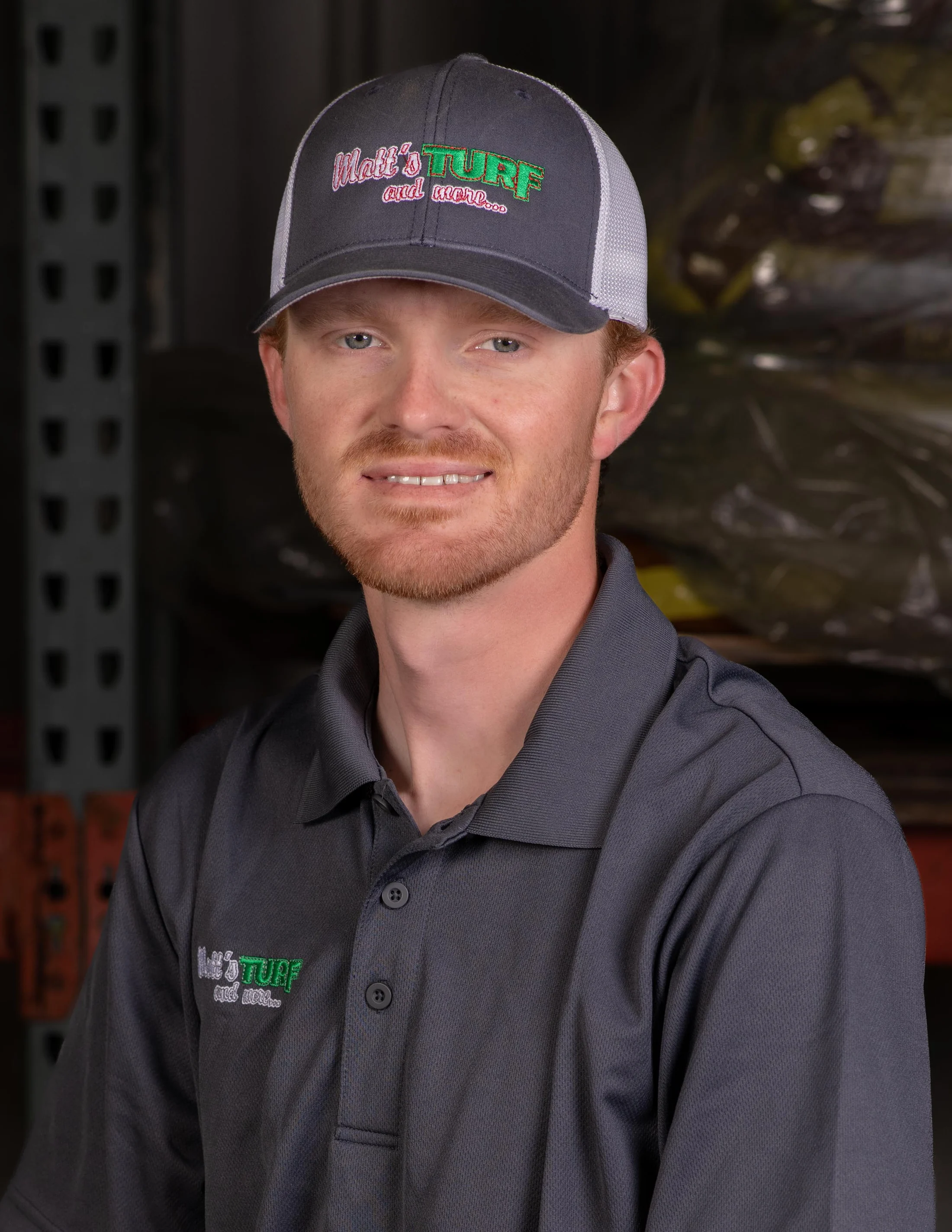 Matt’s Turf team member working on a local property